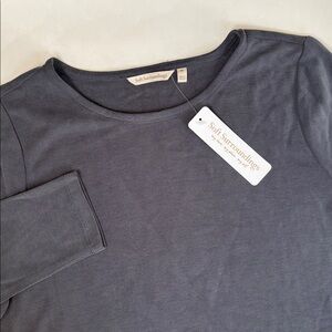Soft Surroundings We’ll Being Top Long Sleeve Charcoal Gray Women’s Size Medium